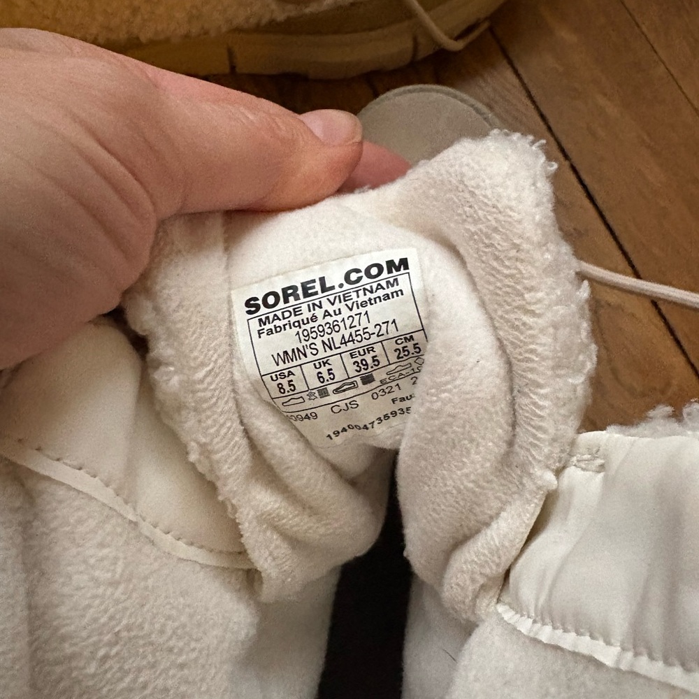 Sorel Off-White Winter Boots
